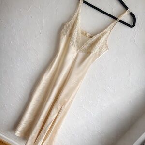 Vintage Victoria’s Secret Gold Label Satin Slip Dress